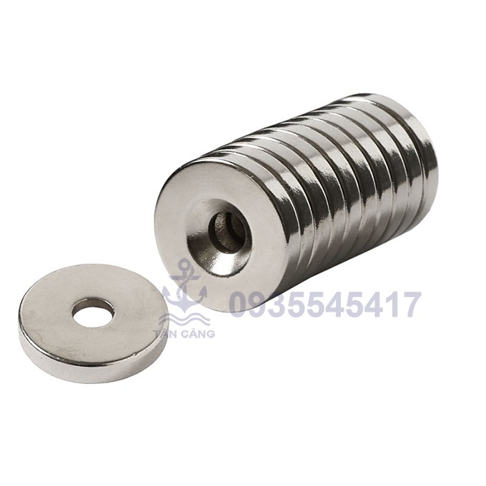 Nam châm tròn có lỗ 20x4 mm