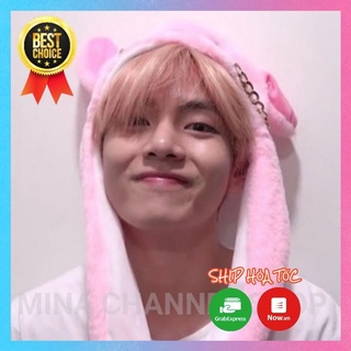 Nón Heo Hồng BTS tai giật, Mũ Heo Hồng V đội, nón heo hồng Jungkook đội