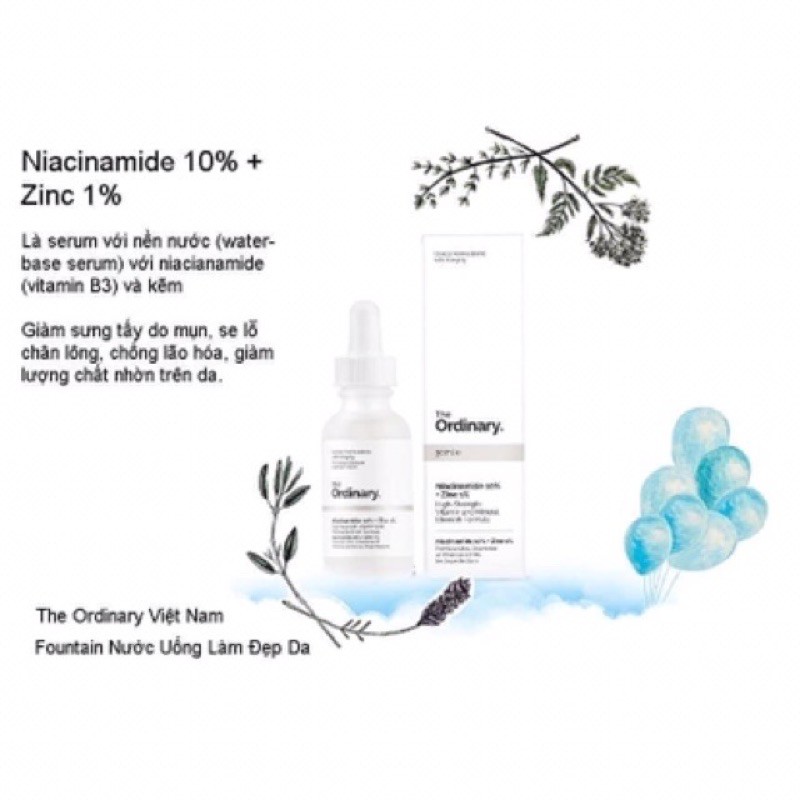 SERUM ORDINARY NIACINAMIDE 10% + ZIN C 1% AUTH