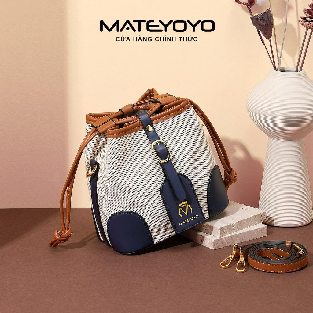 Túi đeo vai MATEYOYO phong cách retro cỡ lớn thiết kế xinh xắn cho nữ