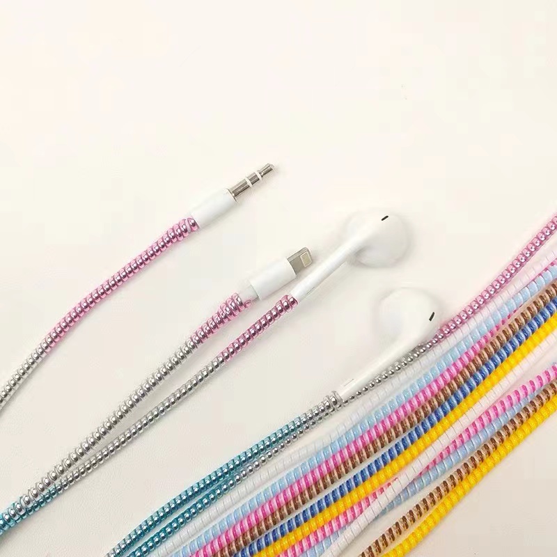 Vỏ Bảo Vệ Hộp Sạc Tai Nghe Iphone Android USB 120cm Màu Sắc Dễ Thương