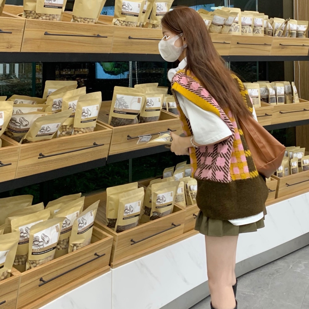 Áo len không tay dáng rộng màu sắc thời trang cho nữ