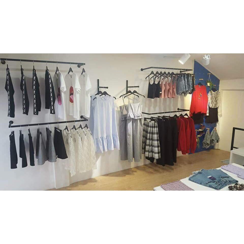 Thanh treo quần áo-giá gắn tường-thanh u-chuyên dùng cho shop thời trang,..