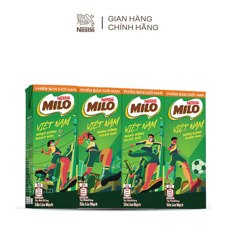 [Phiên bản giới hạn] Thùng 48 hộp sữa nước Nestle Milo 180ml/ hộp