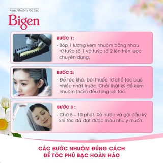 Thuốc nhuộm tóc Bigen speedy( Phủ bạc 100%)