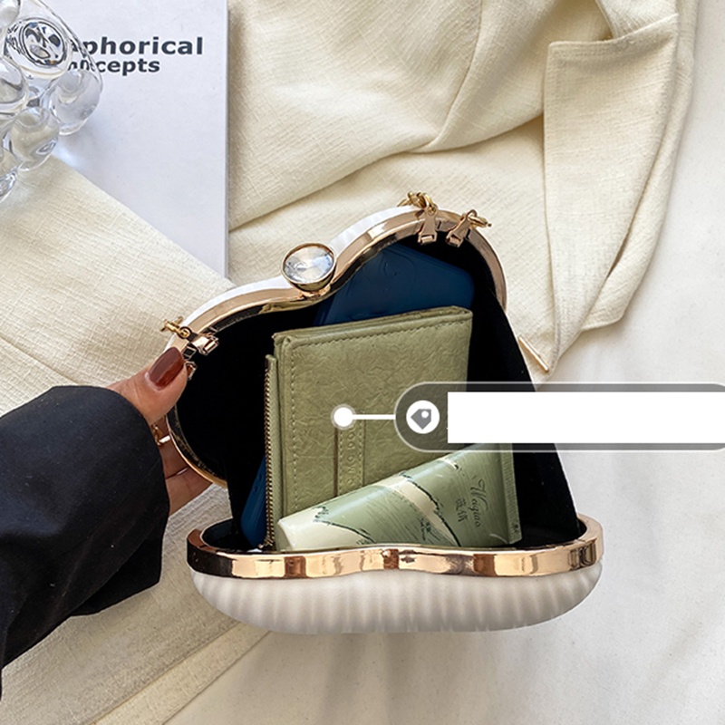 IELGY Túi Đeo Chéo mini Hình Trái Tim Thời Trang Dành Cho Nữ