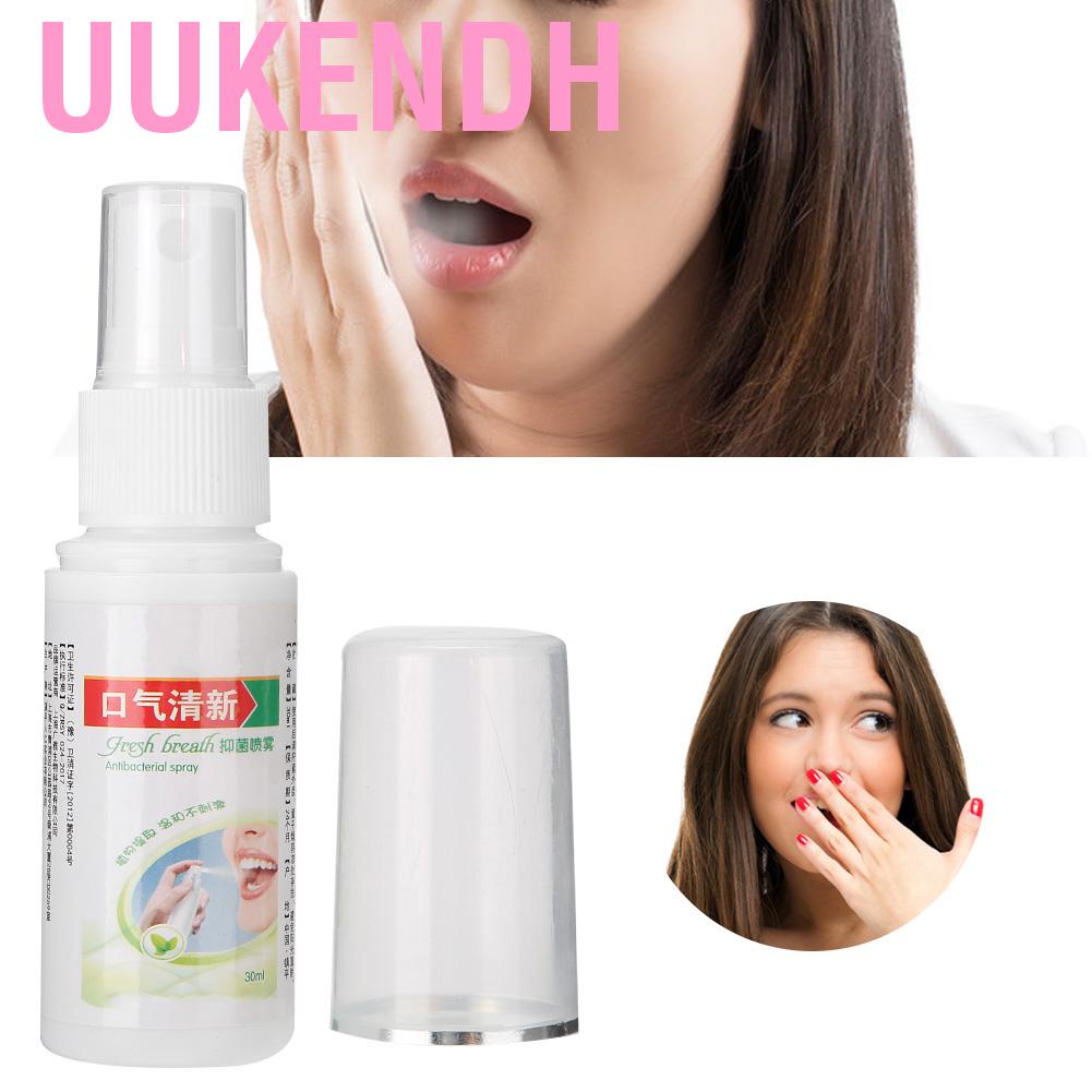 Uukendh Oral Hygiene Care Bad Breath Odor Herbal Mouth Freshener Antibacterial Spray 30ml