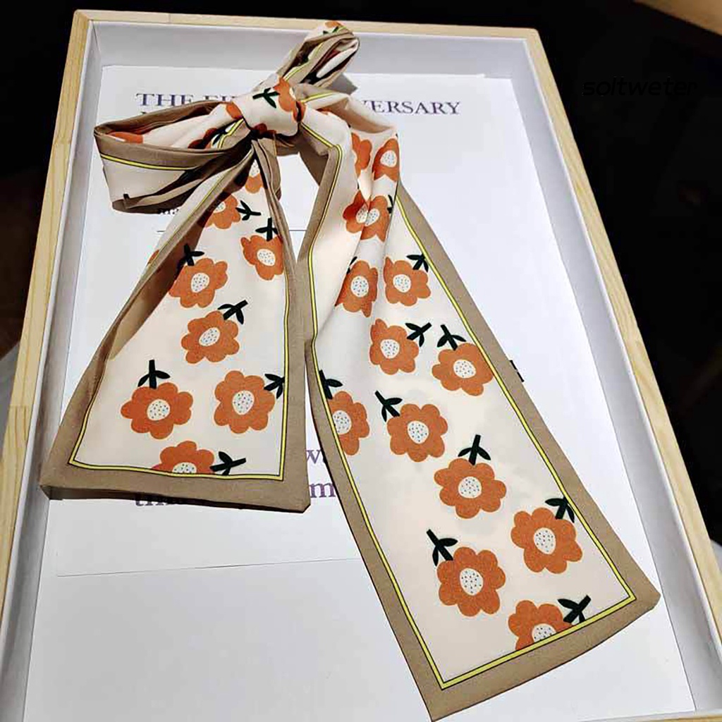 Khăn cột tóc hai mặt đa năng nhiều họa tiết tùy chọn cho nữ