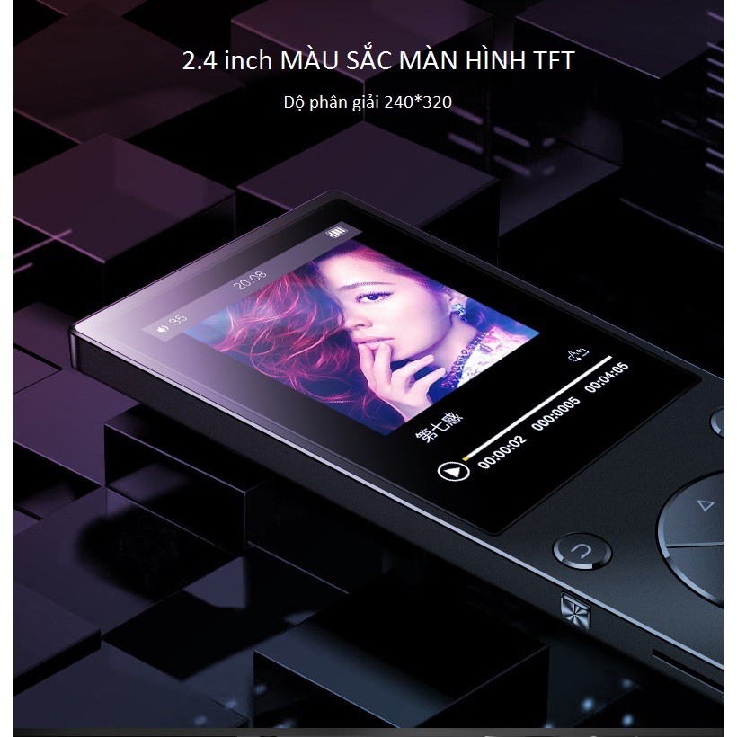 [Mã 155ELSALE giảm 7% đơn 300K] Máy nghe nhạc Ruizu D11 màn hình 2.4inch Bluetooth Mp3/Mp4