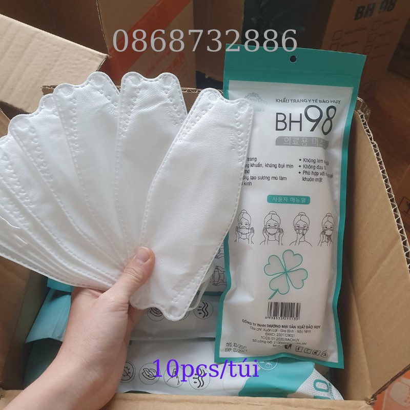 Khẩu Trang 4D Mask KF94 Công Nghệ Dập Hàn Quốc ( Túi 5 Cái ) - Hàng Chính Hãng Công Ty Cường Thịnh