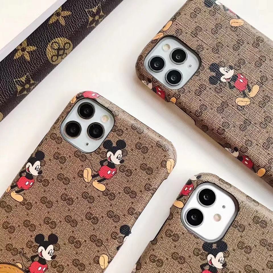DISNEY Ốp Điện Thoại In Logo Gucci Mickey Sang Trọng Cho iphone 13 Pro Max 13Pro 13mini 11 Pro 7 plus 8 8plus X XS XR Max SE 12 12Pro 12 Pro Max 12