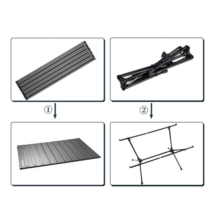 Bàn nhôm du lịch gấp gọn Campingmoon T-520