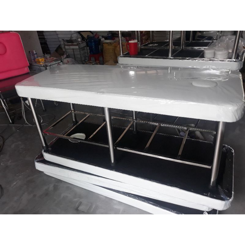 Giường Inox Spa , Giường Inox Massage Chân Tròn Lớn