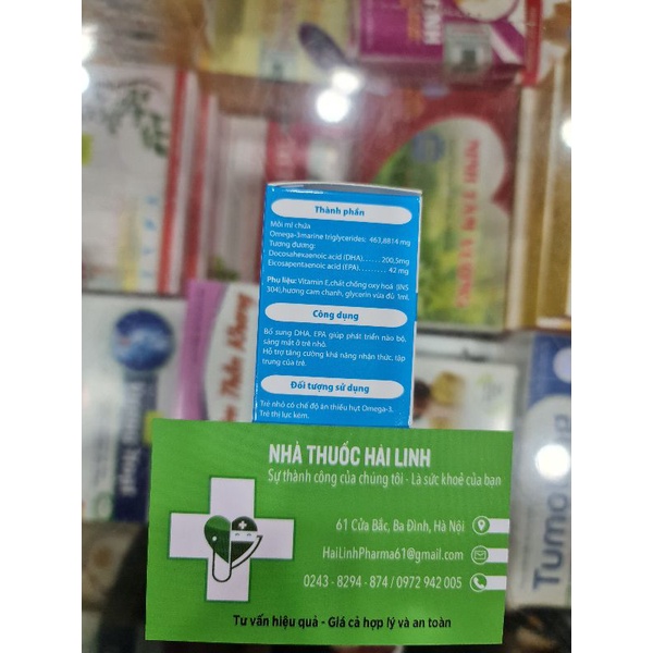 DHA Nhỏ Giọt Không Tanh NovoSmart Drops⚡Tặng quà⚡Hộp 20ml Bổ sung DHA, EPA hàm lượng cao Giúp phát triển não bộ