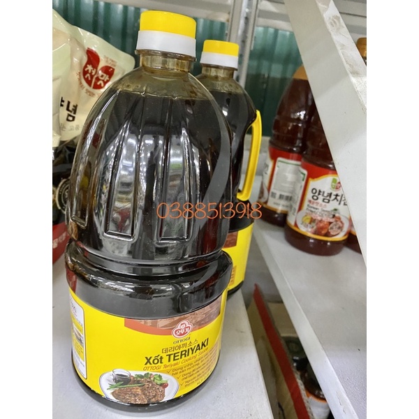 &lt;HOT&gt; Sốt Teriyaki 2,25kg Hàn Quốc cho món thịt sốt teriyaki