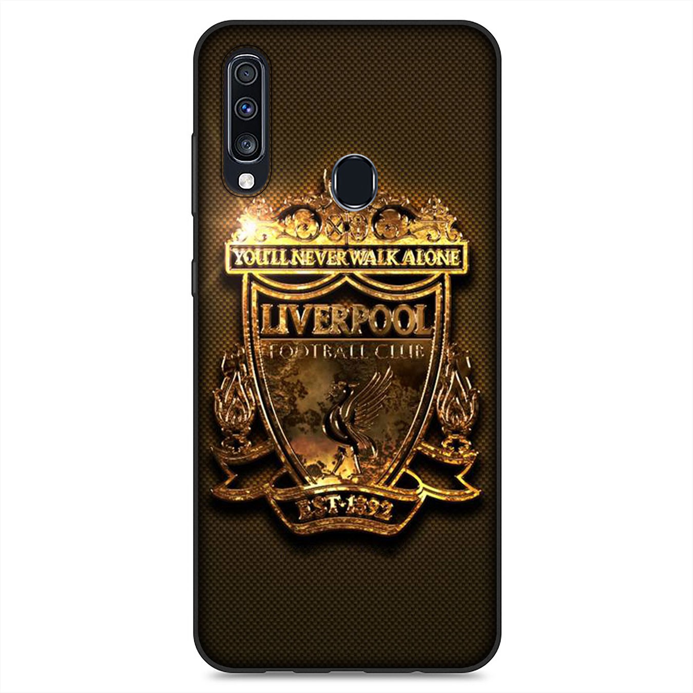 iPhone 12 Mini 11 Max Pro SE 2020 XR Phone Case Soft Silicone Casing Logo Liverpool red Wallpaper