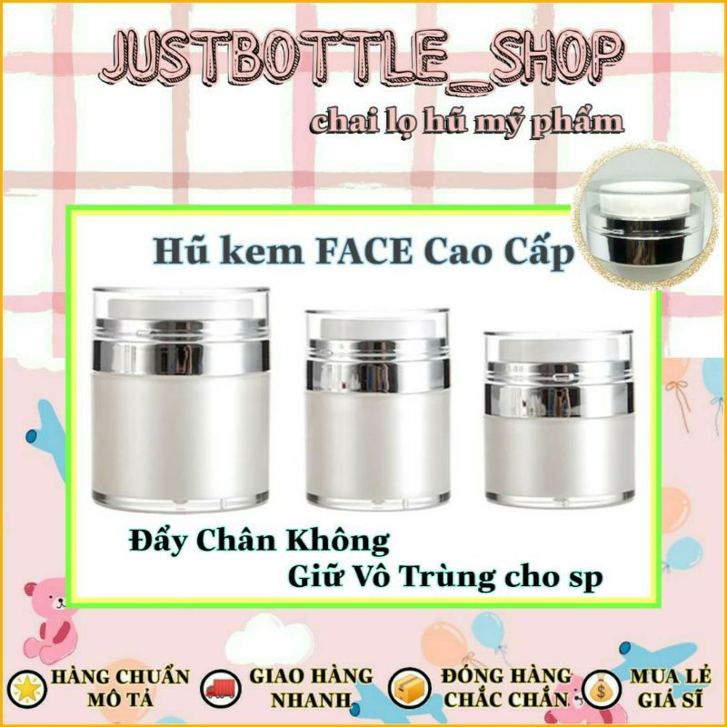 HŨ CHIẾT MỸ PHẨM KEM NHẤN XỊT CHÂN KHÔNG CAO CẤP 2 lớp 30G giá rẻ🍀 HỦ CHIẾC MĨ PHẨM nhỏ mini nhập khẩu