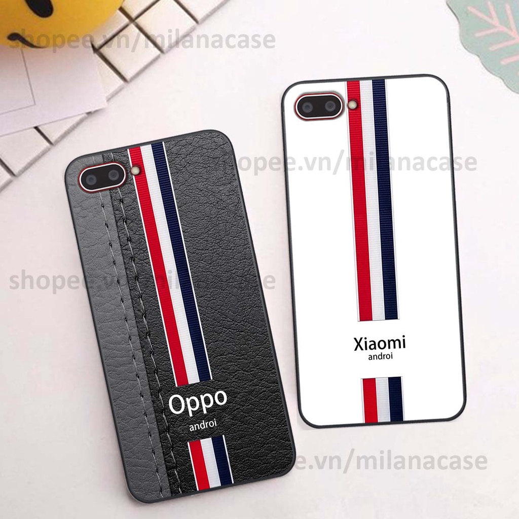 Ốp Oppo A3s / A1k in giả da phong cách thể thao, cá tính, thời trang