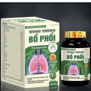 Viên uống thảo mộc keo ong xanh Đông trùng Bổ phổi Thymomodulin tăng cường sức khoẻ cho cả gia đình 30 viên chính hãng
