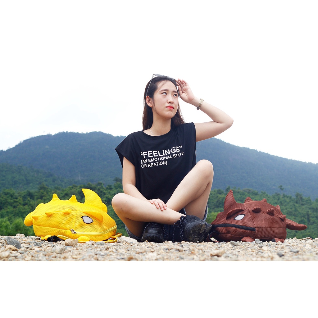 Balo Khủng Long Vải Lưới Chống Nước I Unisex  - Size Người Lớn - tuideocheo.hongphuc