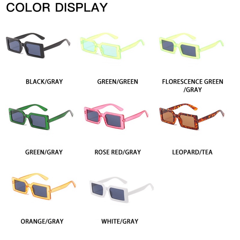 Kính mát gọng vuông chống tia UV400 thời trang sành điệu trẻ trung cho nam và nữ