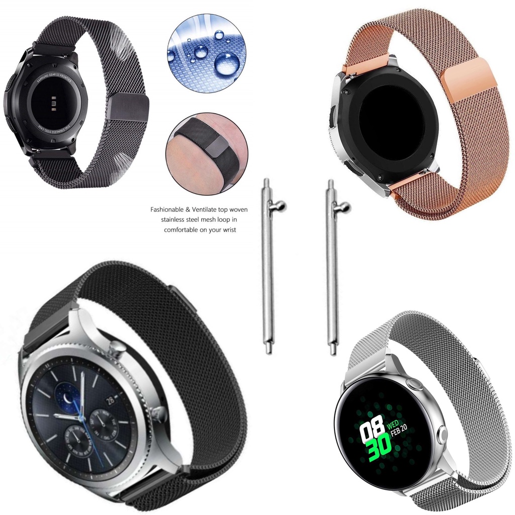 Dây 22mm Cho Samsung 46mm Gear S3 Frontier Classic/Galaxy Watch 46mm, Huawei Watch 46mm [Tặng chốt thông minh]