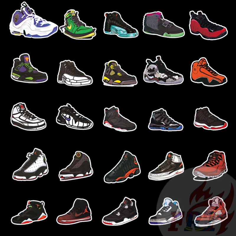 ❉ Sports Shoes - Fashion Brand Series 03 Stickers ❉ 100Pcs/Set DIY Luggage Laptop Skateboard Doodle Stickers