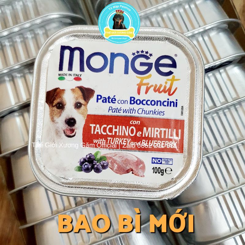 [HSD2025] MONGE PATE Ý CHO CHÓ 100G