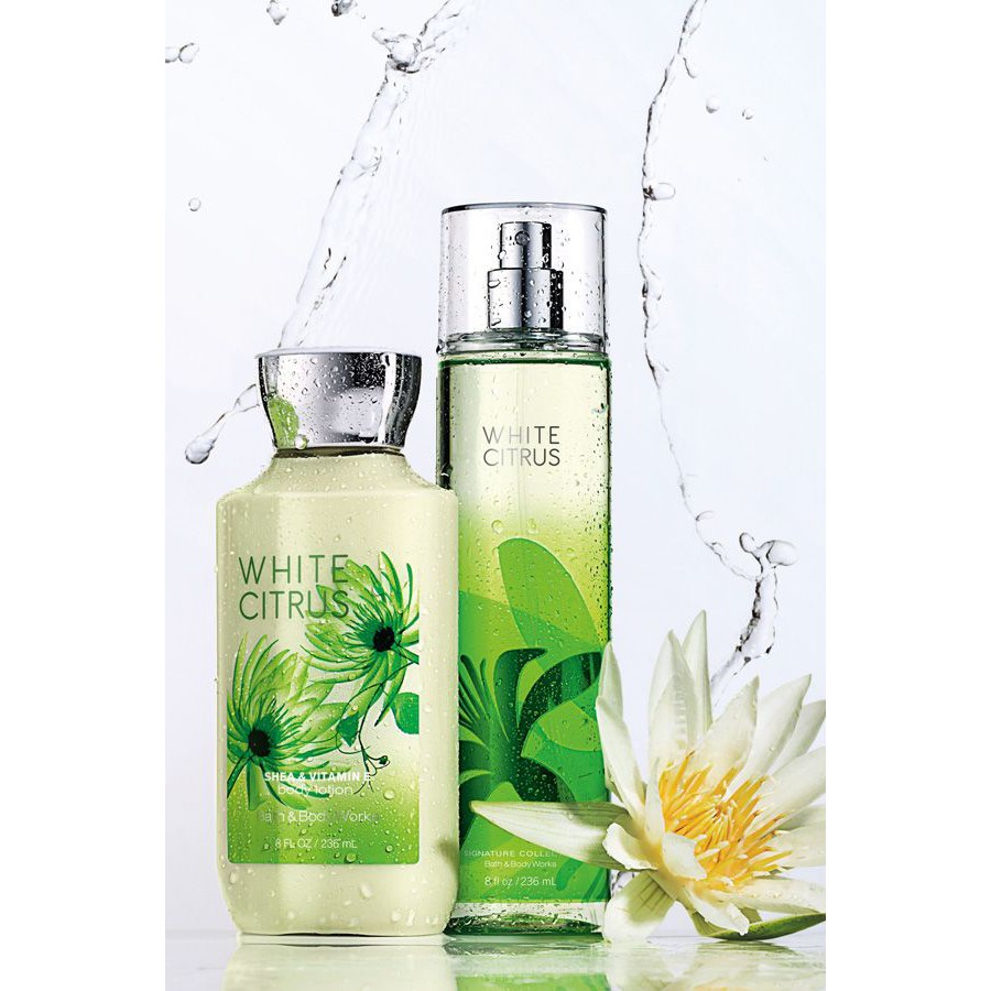 Xịt thơm toàn thân hương nước hoa BBW WHITE CITRUS