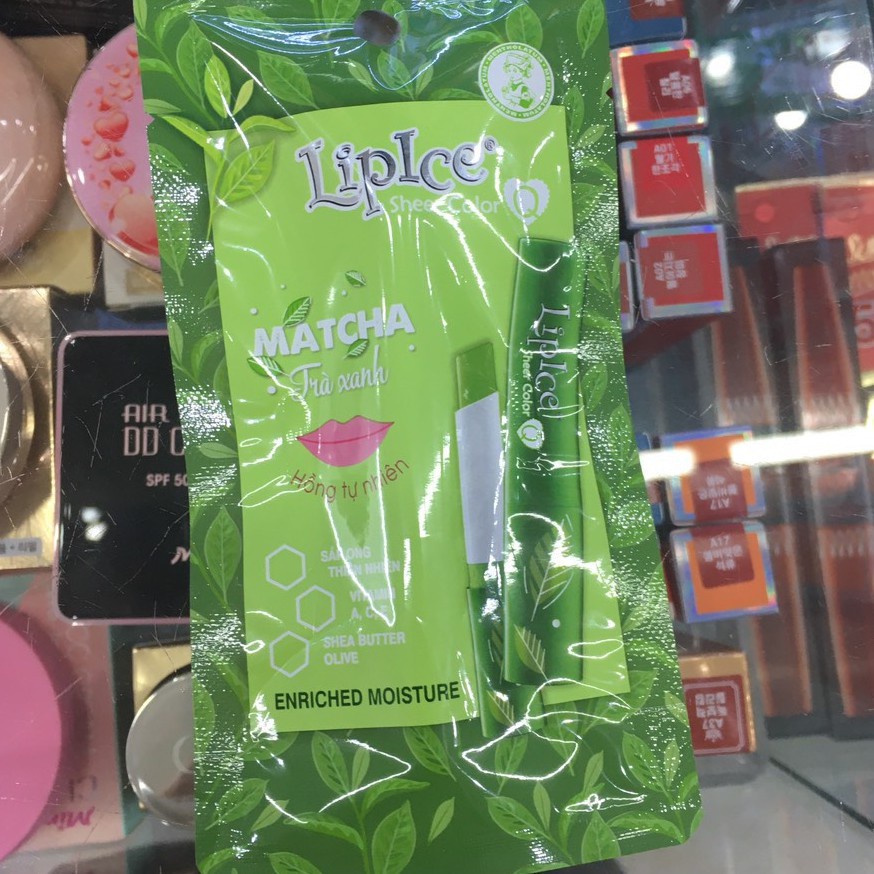 Son dưỡng môi Lipice Sheer Color Q MATCHA ( Hồng tự nhiên) hương thơm ngọt ngào , quyến rũ