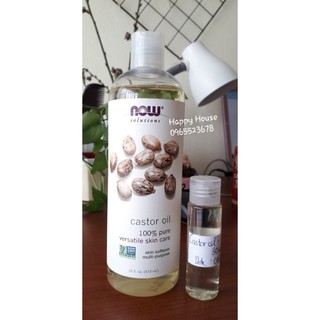 Tinh Dầu Thầu Dầu Castor Oil Now Food Solution 30ml