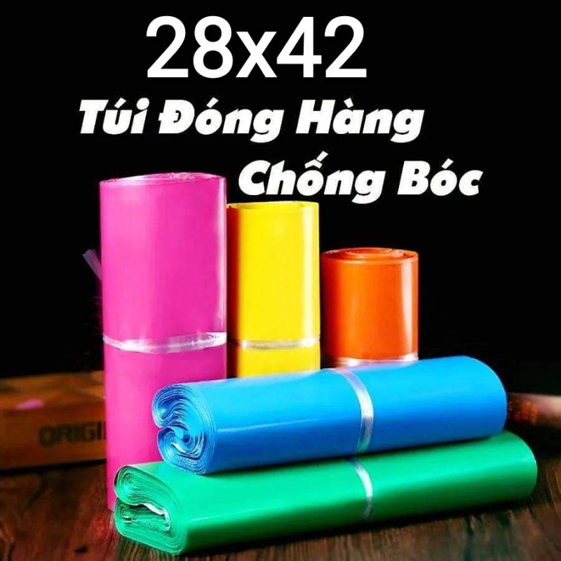 1kg túi nilon niêm phong, túi gói hàng size 28x42