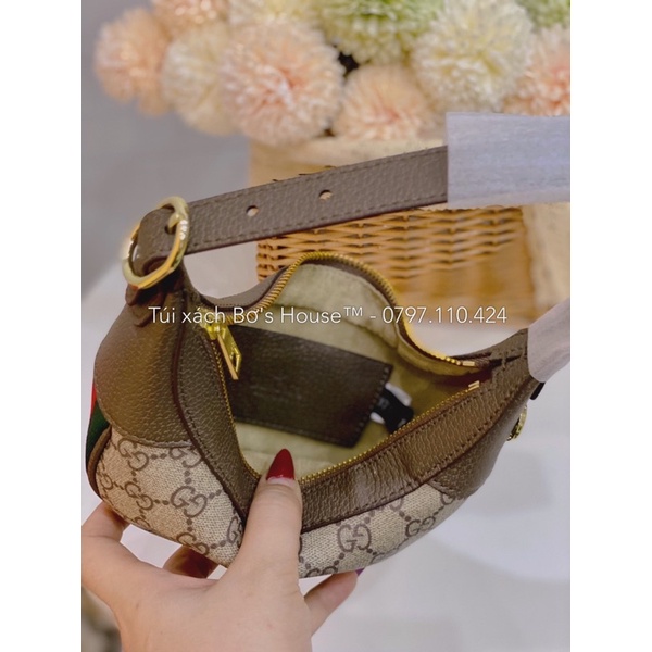 TÚI XÁCH G.C OPHIDIA DÁNG KẸP NÁCH - TẶNG KHĂN LỤA