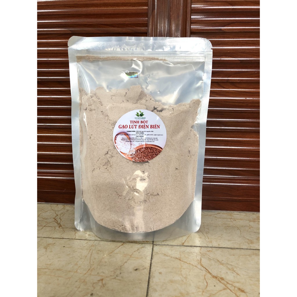 500GR Tinh bột cám gạo lứt giảm nhờn, ngừa mụn, làm trắng da, se khít lỗ chân lông
