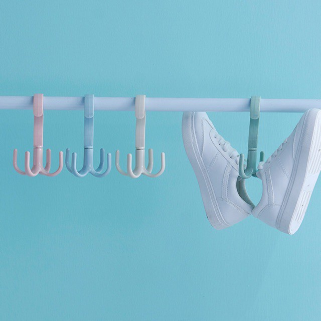[❌GIÁ SỈ❌]  Móc nhựa treo đồ 4 chấu đa năng xoay 360 độ 88113