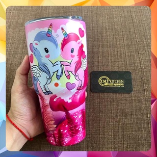 LY GIỮ NHIỆT YETI NGỰA 1 SỪNG PONY 900ML (Logo YETI dập nổi - full phụ kiện)