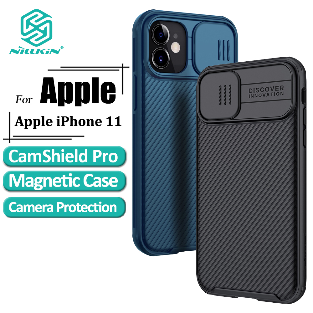 Ốp Điện Thoại NILLKIN PC Cứng Bảo Vệ Camera Dạng Trượt Hỗ Trợ Sạc Không Dây Từ Tính Cho Iphone 11