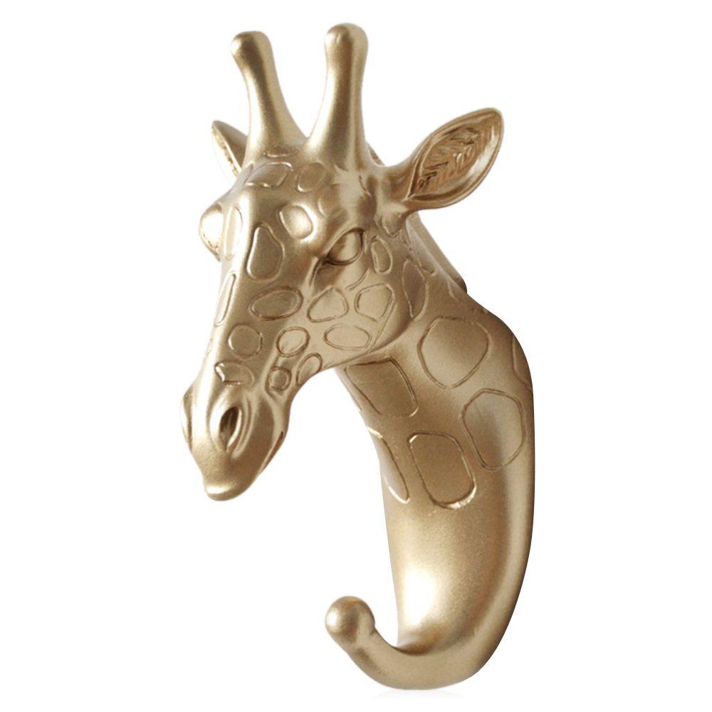 PINEVN Móc Treo Đồ Hình Đầu Hươu Bằng Nhựa Resin Không Cần Khoan