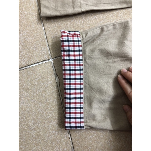 Size 29 to 30 quần thô kaki nam nữ form baggy màu be mới cao xắn gấu 2hand