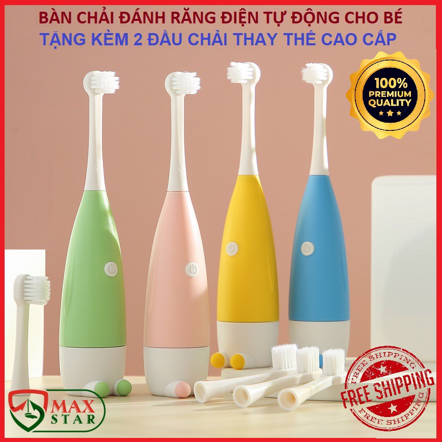 Bàn chải đánh răng điện tự động an toàn cho bé Bàn chải điện kids cao cấp ✅