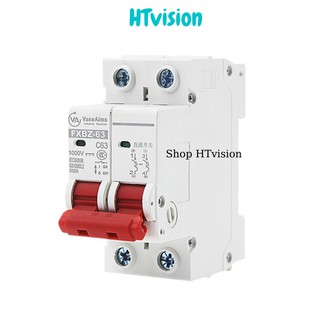 Bộ ngắt mạch cb điện một chiều cầu dao cho solar năng lượng mặt trời fxbz-63/2p dc 1000v 6a 10a 16a 20a 32a 40a 50a 63a
