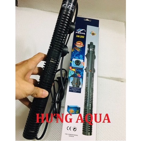 Sưởi bể cá, sưởi hồ cá, máy sưởi bể cá PERIHA HB HE 50/100/200/300/500 cao cấp, sưởi chống bỏng cho bể 20 - 500 lít