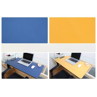 Thảm da trải Bàn làm việc Deskpad 40 x 80cm blue-vàng