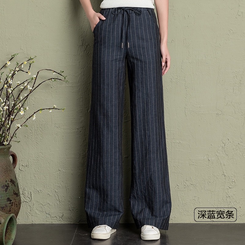 Quần xuất linen đen