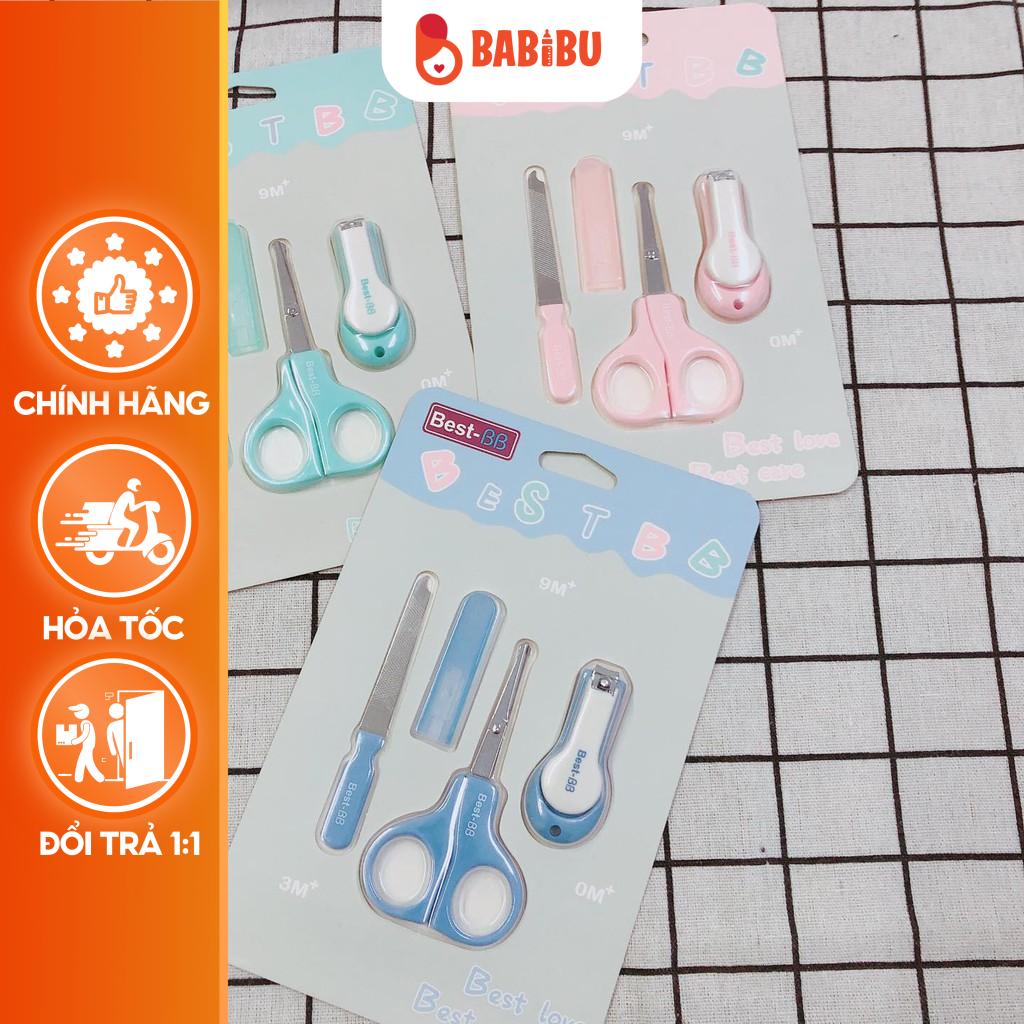 Bộ bấm móng tay BEST BB cho bé sơ sinh 3 chi tiết cao cấp Babibu - BBMTB