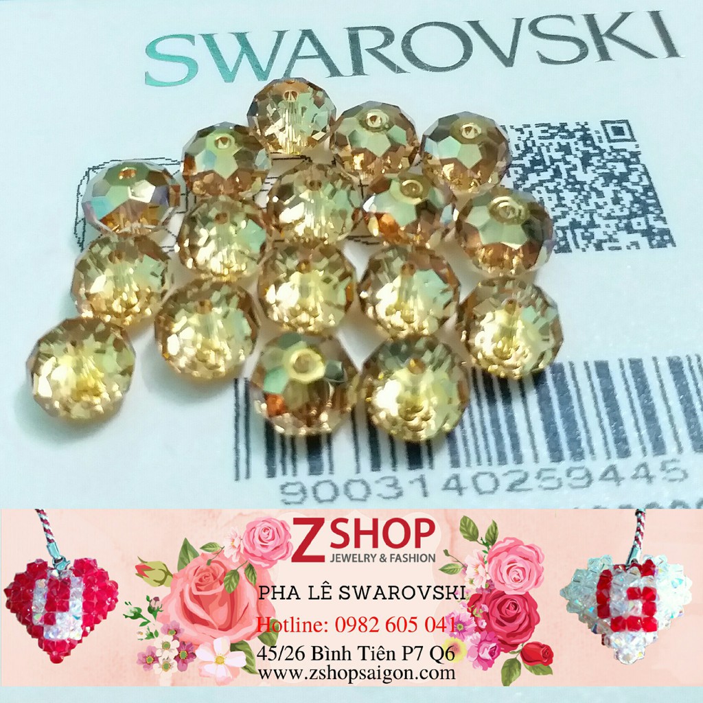 Gói HẠT BÁNH CAM 6 LY PHA LÊ CAO CẤP SWAROVSKI