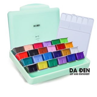 [DA ĐEN - QUẬN 3] Màu Gouache Thạch Himi 18|24|56 Màu Hộp Nhựa