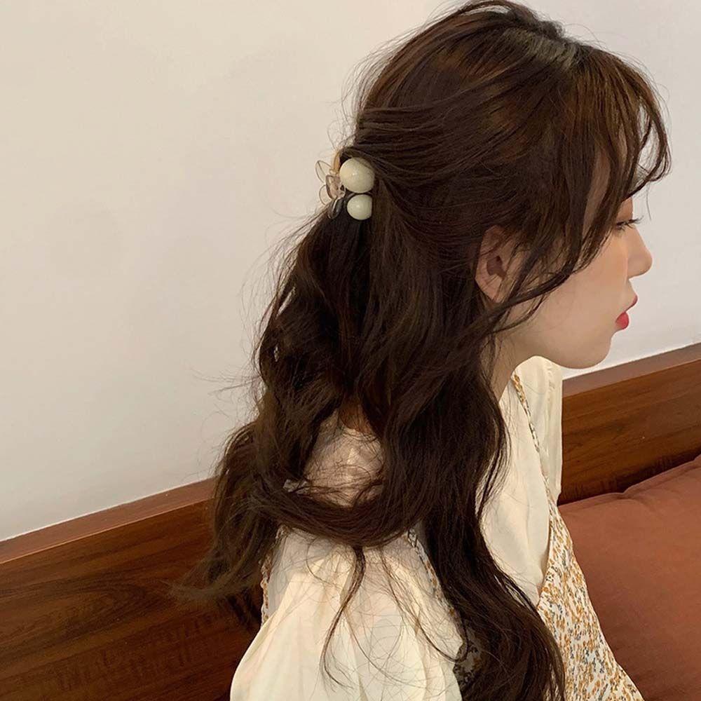 Kẹp Tóc Nhựa Acrylic Hình Quả Cherry Màu Sắc Ngọt Ngào Phong Cách Hàn Quốc