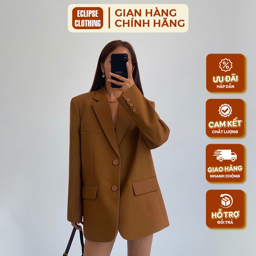Áo Vest Oversize Eclipse Clothing Dáng Rộng Chất Vải Dày Dặn Đứng Dáng Dễ Phối Đồ Cho Các Nàng - Hàng Cao Cấp