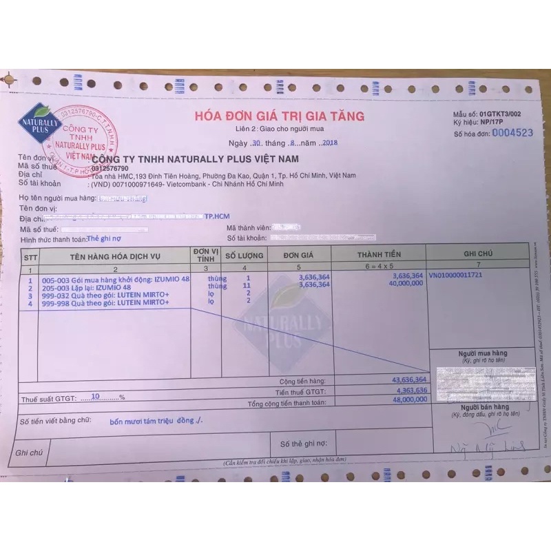 Thùng 48 gói nước giàu Hydro IZUMIO - Naturally Plus Nhật Bả